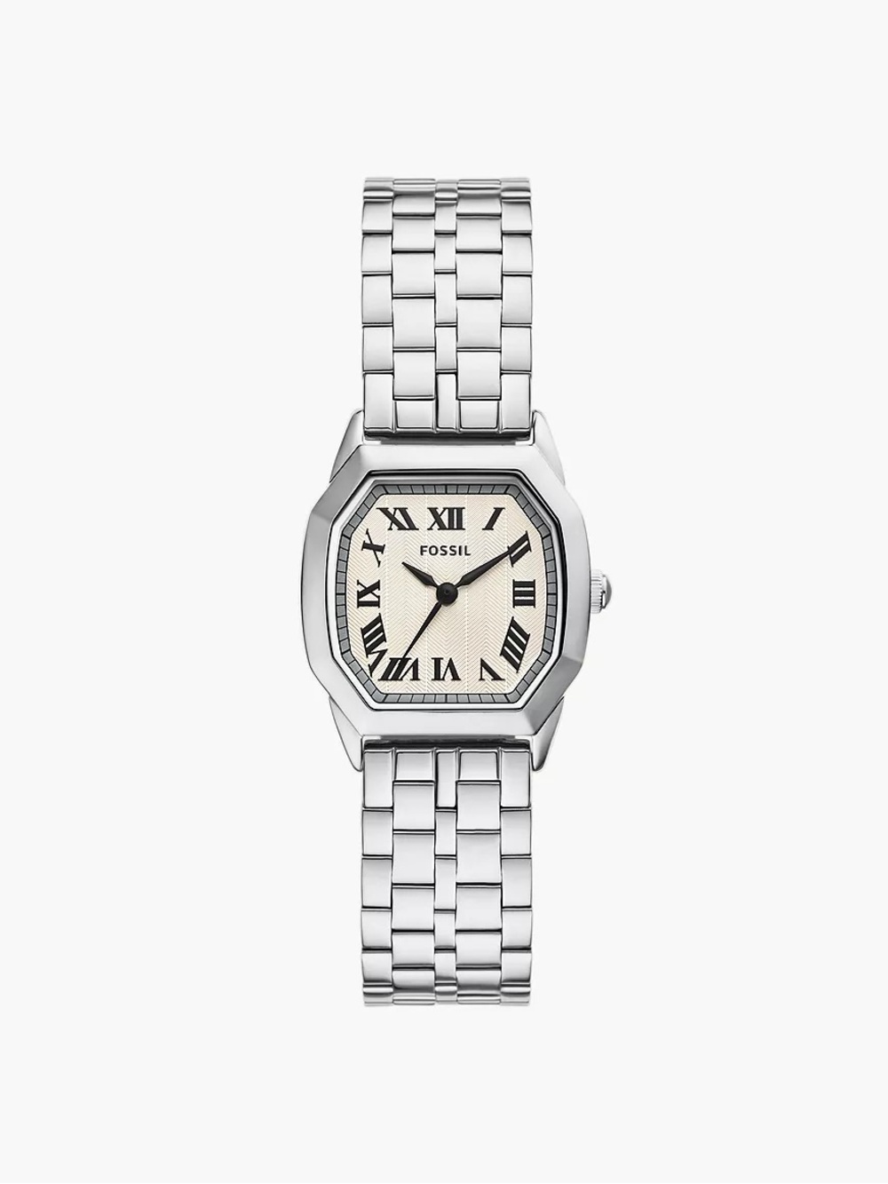 Ladies Fossil Harlow silver watch